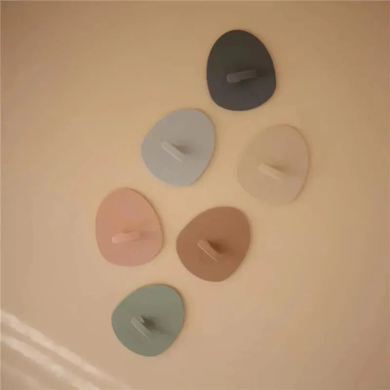 Mushie - Baby Bath Cradle Cap Brush for Dry Skin, Eczema Treatment, 2 Pack, Natural/Cambridge Blue Image 4