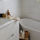 Mushie - Baby Bath Cradle Cap Brush for Dry Skin, Eczema Treatment, 2 Pack, Natural/Cambridge Blue Image 6