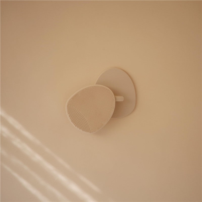 Mushie Silicone Baby Bath Cradle Cap Brush 2 Pack - Blush & Shifting Sand Image 2