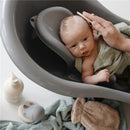 Mushie Silicone Baby Bath Cradle Cap Brush 2 Pack - Tradewinds & Periwinkle Image 5