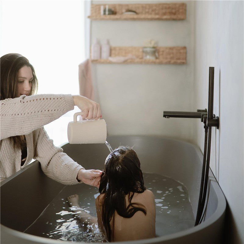 Mushie Bath Rinse Cup - Blush Image 4
