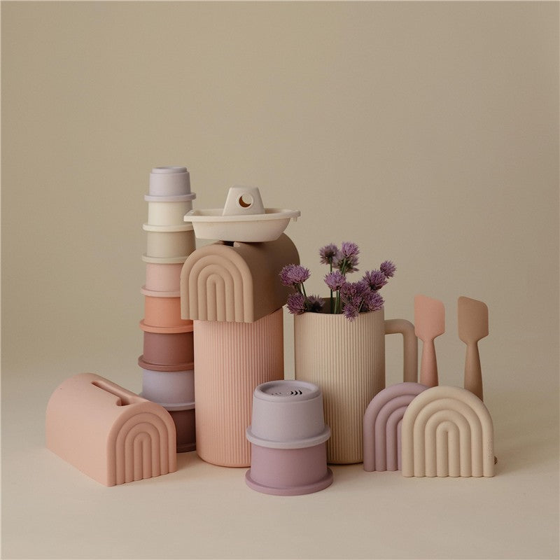 Mushie Bath Rinse Cup - Blush Image 7