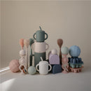 Mushie Silicone Baby Bottle Brush - Blush Image 8