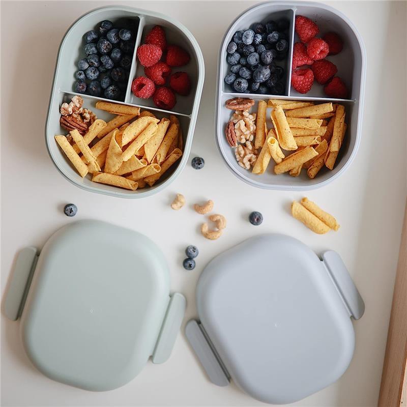 Portable Insulated Lunch Container Set Snack Box -Stainless Steel Thermal Bento Box Adult Kids Lunch Box with Spoon Fork Upgraded Lunch Bag 