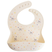 Mushie - Bluey X Mushie Silicone Baby Bib, Bluey Ivory Image 1