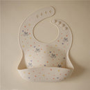 Mushie Silicone Baby Bib - Bluey Ivory Image 3
