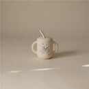 Mushie - Bluey X Mushie Silicone Training Cup + Straw, Bluey Ivory Image 3