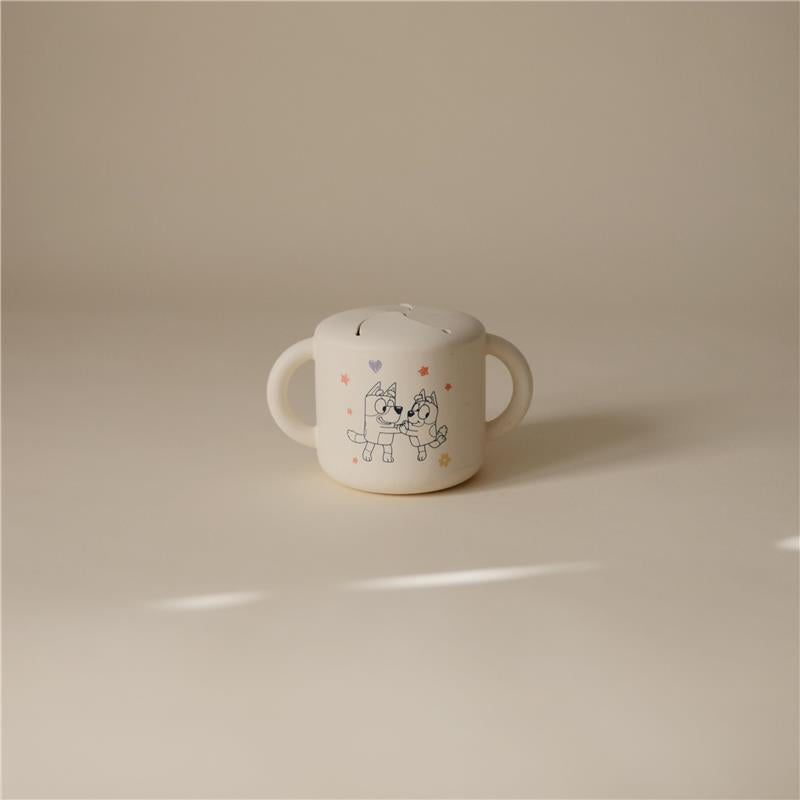 Mushie - Bluey X Mushie Snack Cup, Bluey Ivory Image 2