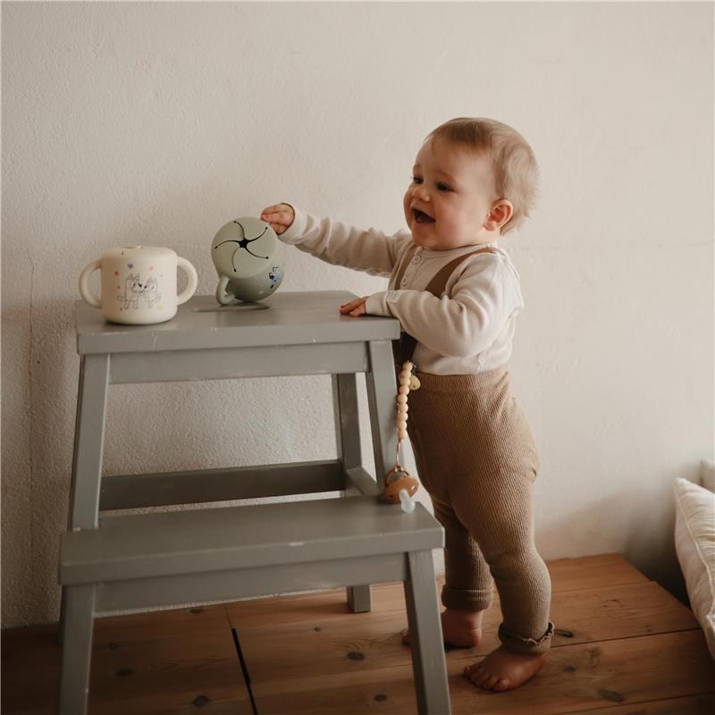 Mushie - Bluey X Mushie Snack Cup, Bluey Ivory Image 6