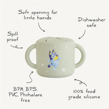 Mushie - Bluey X Mushie Snack Cup, Bluey Sage Image 2