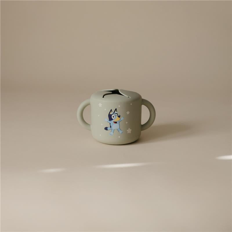 Mushie - Bluey X Mushie Snack Cup, Bluey Sage Image 3