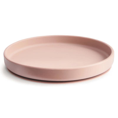 Mushie - Classic Silicone Suction Plate, BPA-Free Non-Slip Design, Blush Image 1