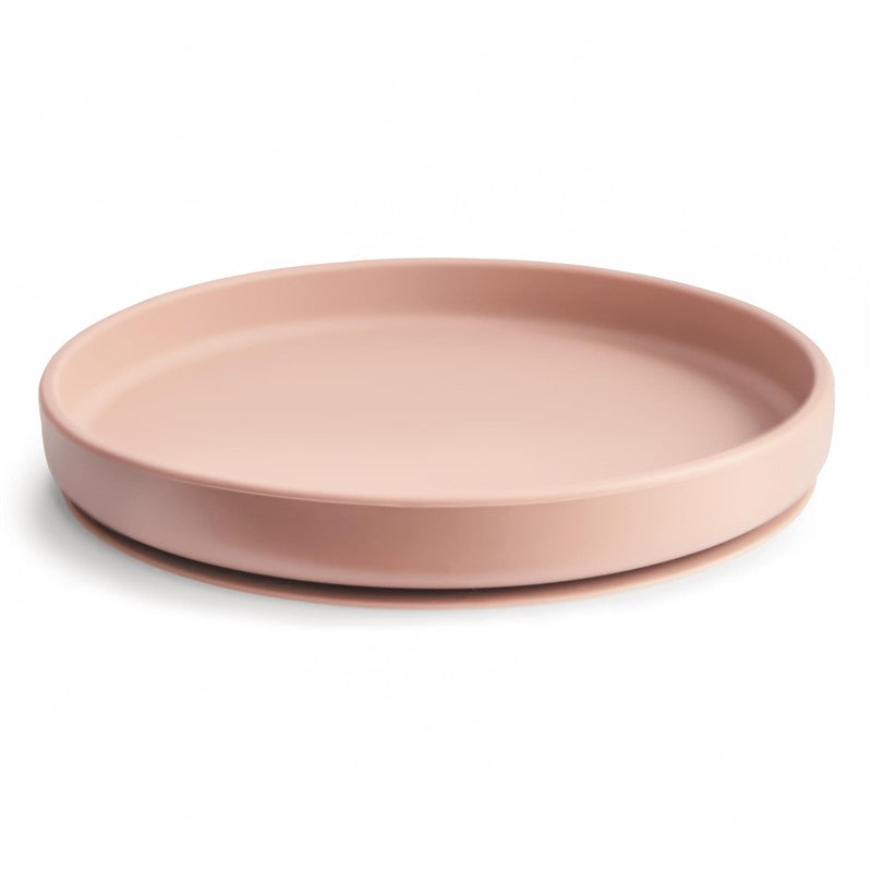 Mushie Classic Silicone Suction Plate - Blush Image 2