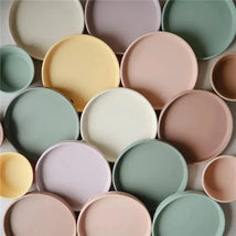Mushie - Classic Silicone Suction Plate, BPA-Free Non-Slip Design, Natural Image 2
