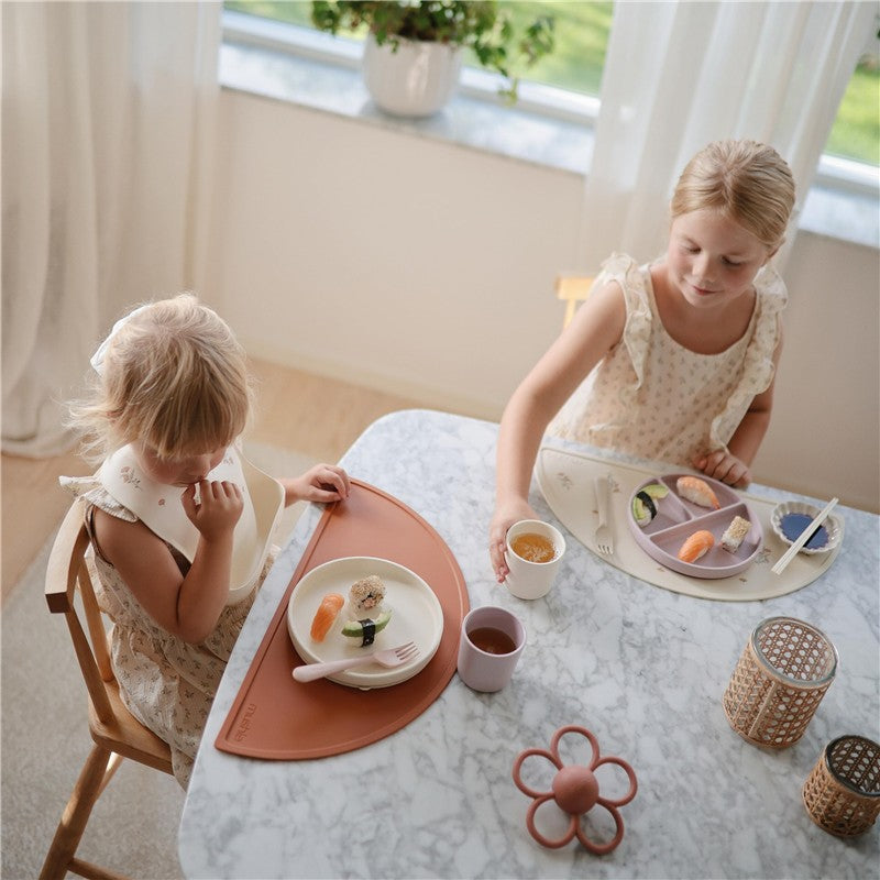 Mushie Classic Silicone Suction Plate - Natural Image 3
