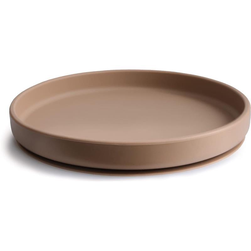 Mushie - Classic Silicone Suction Plate, BPA-Free Non-Slip Design, Natural Image 7