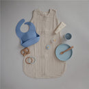 Mushie Classic Silicone Suction Plate - Powder Blue Image 5