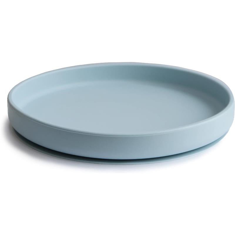 Mushie - Classic Silicone Suction Plate, Powder Blue Image 6