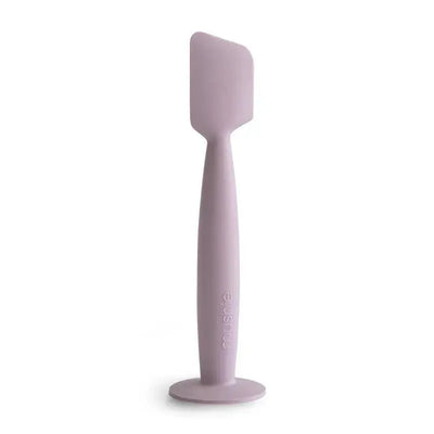 Mushie - Diaper Cream Applicator Soft Silicone with Suction Base, Soft Lilac Image 1