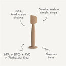 Mushie - Diaper Cream Applicator Soft Silicone with Suction Base, Soft Lilac Image 2