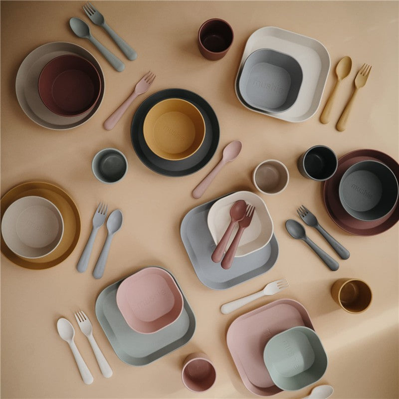 Mushie Silicone Dinnerware Cup Set 2 Pack - Blush Image 8