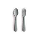 Mushie - Dinnerware Fork And Spoon Set (Sage) Image 1