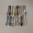 Mushie Silicone Dinnerware Fork & Spoon Set - Sage Image 2