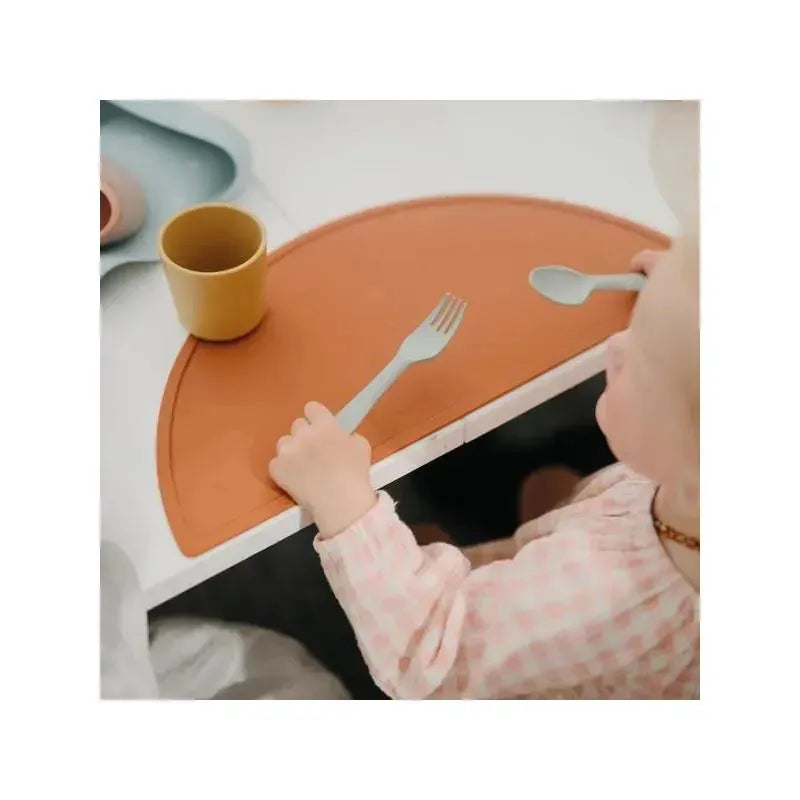 Mushie - Dinnerware Fork And Spoon Set (Sage) Image 2