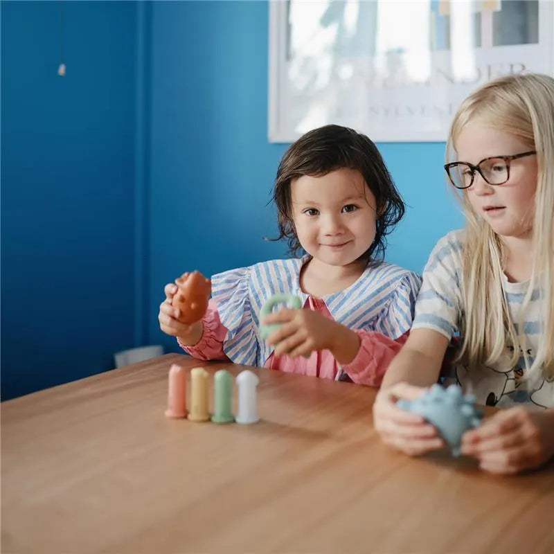 Mushie - Dino Mold Free Bath Play Set, 4 Pack Image 5