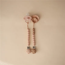 Mushie Eva Pacifier Clip - Blush Image 2
