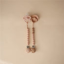 Mushie Eva Pacifier Clip - Blush Image 2