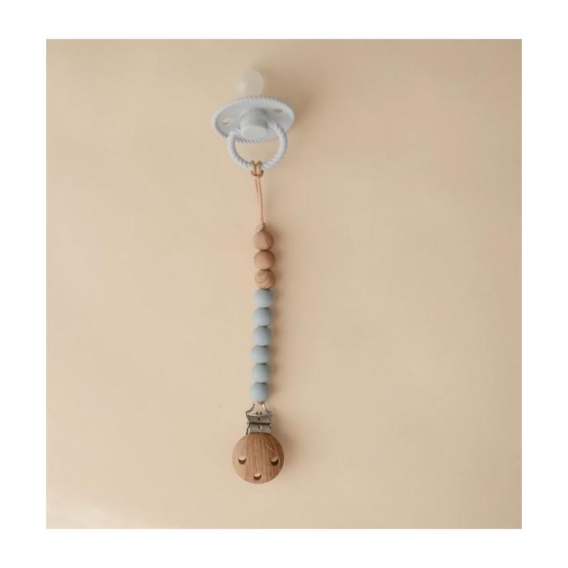 Mushie - Eva Silicone Pacifier Clip, Cloud Image 5