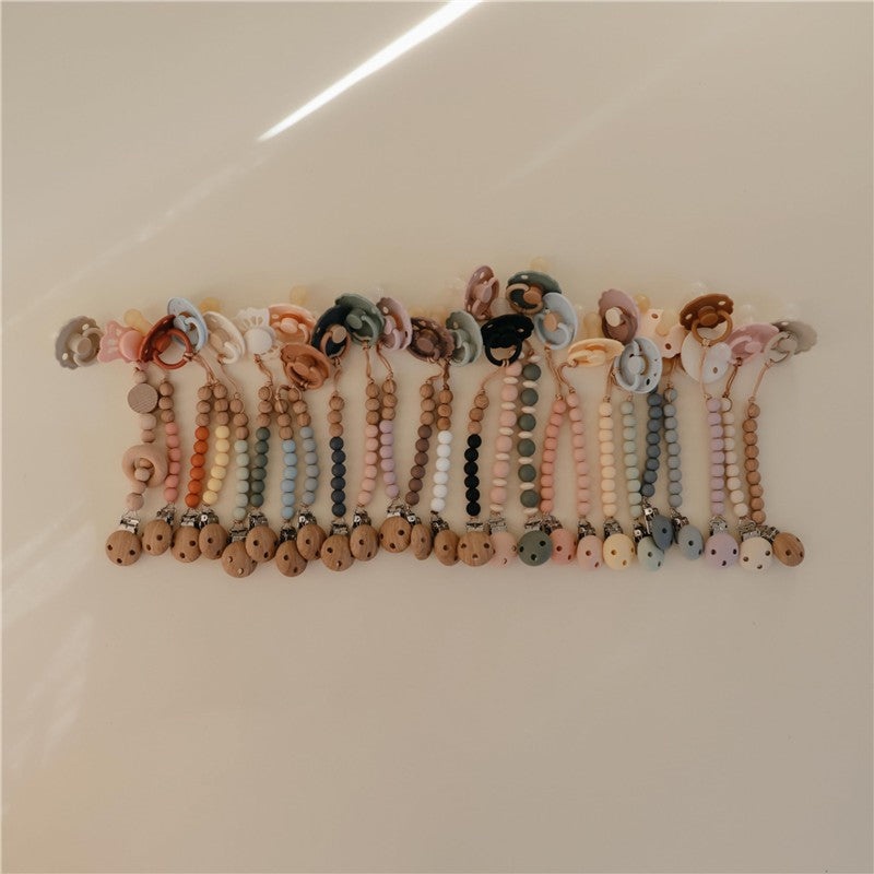 Mushie Eva Pacifier Clip - Cloud Image 8