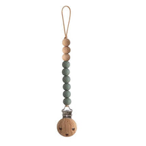 Mushie - Eva Silicone Pacifier Clip, Dried Thyme Image 1