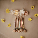 Mushie Eva Pacifier Clip - Mauve Image 6