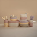 Mushie Silicone Dinnerware Fork & Spoon Set - Pale Daffodil Image 2