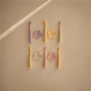 Mushie Silicone Flower Training Toothbrush - Blush Image 3