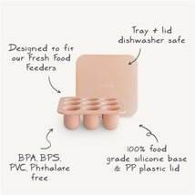 Mushie Fresh Food Feeder Freezer Tray - Blush Image 2