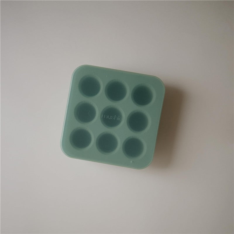 Mushie Fresh Food Feeder Freezer Tray - Cambridge Blue Image 3