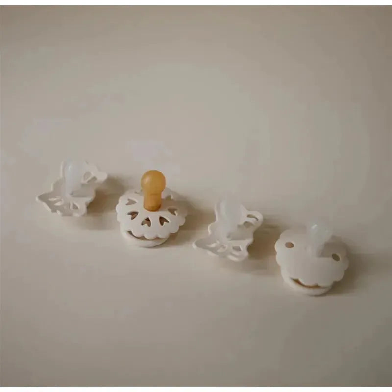 Mushie - Frigg Baby's First Pacifier Set, Cream Image 3