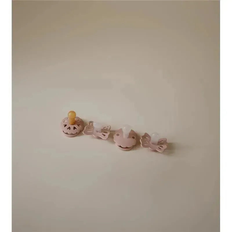 Mushie - Frigg Baby's First Pacifier? Set, Floral Heart 4-Pack, BPA-Free, 0 to 6 Months, Blush Image 6