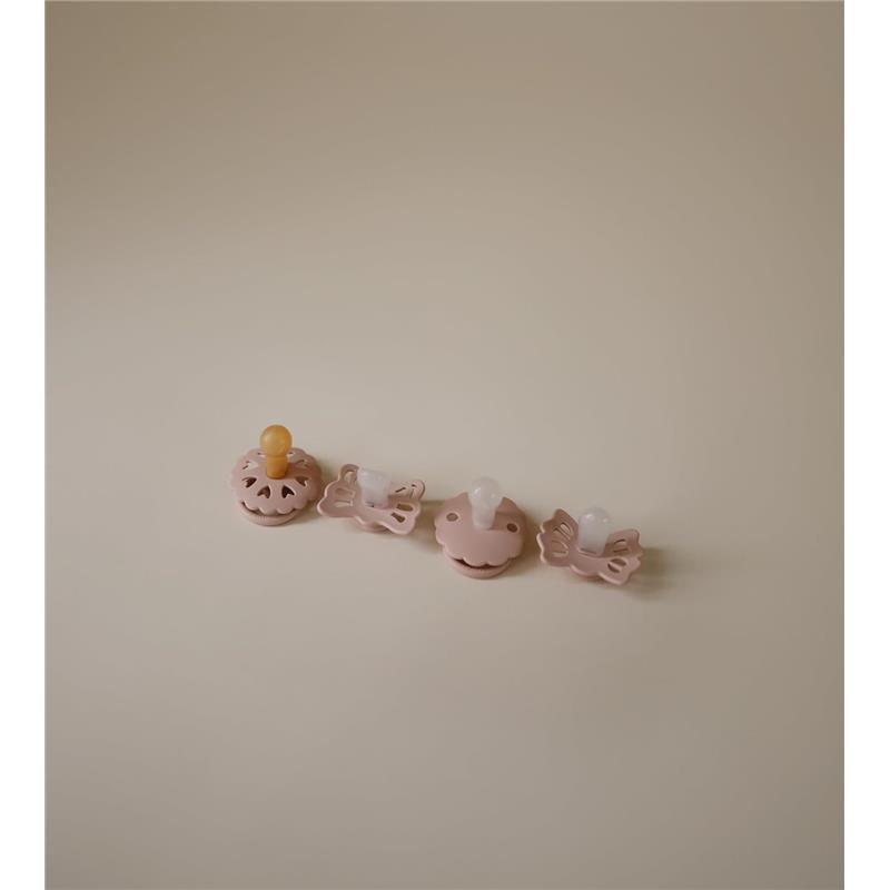 Mushie - Frigg Baby's First Pacifier? Set, Floral Heart 4-Pack, BPA-Free, 0 to 6 Months, Blush Image 6