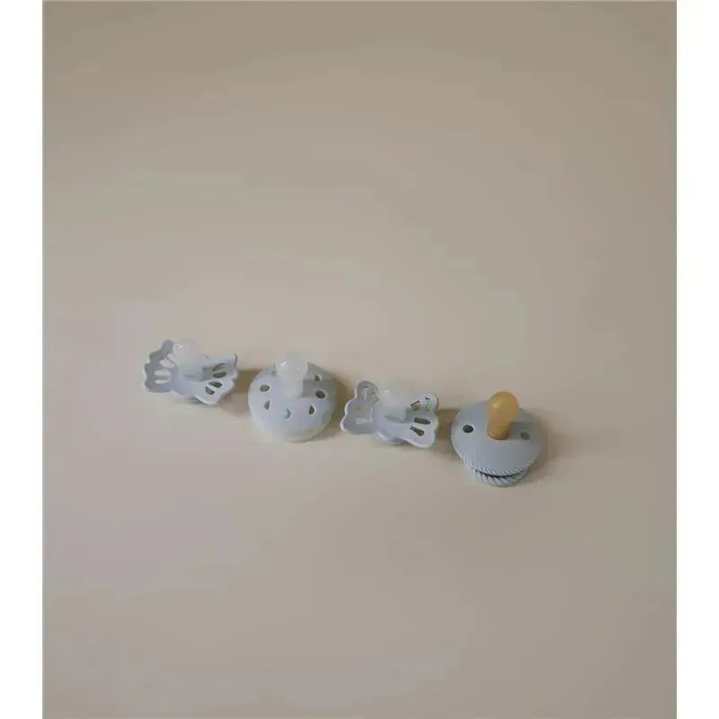 Mushie - Frigg Baby's First Pacifier Set, Moonlight Sailing 4-Pack, BPA-Free, 0 to 6 Months, Powder Blue Image 2