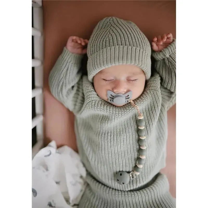 Mushie - Frigg Baby's First Pacifier Set, Moonlight Sailing 4-Pack, BPA-Free, 0 to 6 Months, Powder Blue Image 6