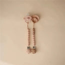 Mushie - Hera Silicone Pacifier Clip, Blush Image 2