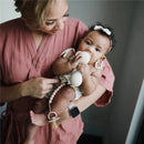 Mushie - Hera Silicone Pacifier Clip, Blush Image 4