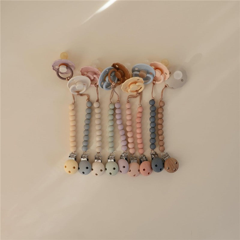 Mushie Silicone Pacifier Clip Hera - Sage Image 8