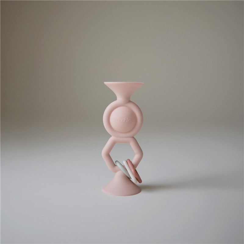 Mushie Silicone Hexapop Suction Toy - Blush Image 2