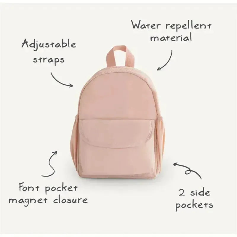 blush mini backpack Mushie
