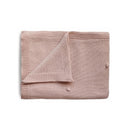 Mushie - Knitted Textured Dots Baby Blanket - Blush Image 1